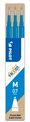 Pilot Frixion Ball - 3 Recharges pour rollers effaçables - 0,7 mm - bleu ciel