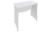 Bureau droit DUAL - L80 - Pieds blanc - plateau blanc