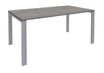 Bureau simple IRIS - L160 cm - Pieds aluminium - plateau imitation Chêne gris