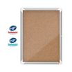 Nobo - Vitrine d'affichage - 4 feuilles A4 - surface liege - porte battante