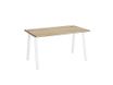Bureau MAMBO - 120 cm - Pieds métal - Chêne Sonoma/blanc