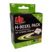 Cartouche remanufacturée HP 903XL - pack de 4 - noir, jaune, cyan, magenta - UPrint