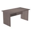 Bureau droit Trend - L140 - Pieds panneaux - plateau imitation frêne Toscan