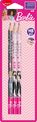 Maped Licence Barbie - Blister de 6 Crayons graphite HB (47% de matière recyclée) - couleurs assorties