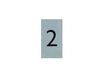 Pickup - Plaque de signalisation - 25 x 44 mm - autocollant - chiffre 2