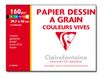 Clairefontaine - Papier à dessin - 29,7 x 42 cm - assortiment de couleurs vives ( pack de 8 )