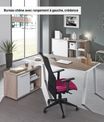 Bureau manager ARPE avec bloc de rangement gauche - 160 cm - Blanc