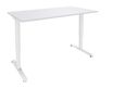 Bureau LEVEL - Bureau éléctrique - L140 - pied blanc - plateau Blanc perle