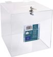 Exacompta - Urne transparente avec couvercle et clé - 25 cm