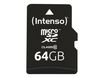 Intenso - carte mémoire 64 Go - Class 10 - micro SDXC