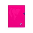 3329683133612-Clairefontaine Mimesys - Cahier polypro 24 x 32 cm - 96 pages - grands carreaux (Seyes) - rose-Avant-0
