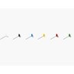 Exacompta - 100 Épingles tête plate - 5 mm - couleurs assorties