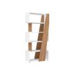 Bibliothèque réversible gauche/droite XENON - L90 x H188 x P38 - Merisier italien