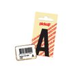 Pickup - Étiquette autocollante - 150 mm - Lettre K - noir mat