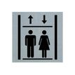 Pickup Alulook - Pictogramme Ascenseur - 80 x 80 mm