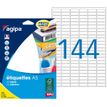Apli Agipa - Etui A5 - 2304 Étiquettes blanches multi-usages - 8 x 20 mm - coins arrondis - réf 114017