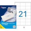 3270241190090-Apli Agipa - 2100 Étiquettes adhésives blanches multi-usages - 70 x 42 mm - coins droits - -P_119009_1-0