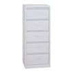 0000012200429-Colonne à clapets - L41 x H104 x P35 - 5 clapets - gris clair-P_1220042_1-0