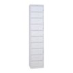 Colonne à clapets - L41 x H198 x P35 - 10 clapets - gris clair