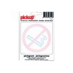 Pickup - Pictogramme inversé - Interdit de fumer - 100 x 100 mm