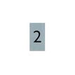 Pickup - Plaque de signalisation - 25 x 44 mm - autocollant - chiffre 2