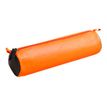 Clairefontaine - Trousse ronde - cuir - bicolore orange/marron