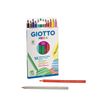 GIOTTO Mega - crayon de couleur - assortiment de couleurs vives (pack de 12)