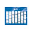 Quo Vadis - Calendrier bancaire 7 mois par face - 33,5 x 43 cm - bleu