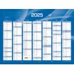 Quo Vadis - Calendrier bancaire 7 mois par face - 40,5 x 55 cm - bleu