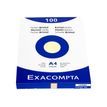 3130630133261-Exacompta - Pack de 100 Fiches Bristol - A4 - uni - jaune-Avant-0