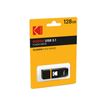 3126170147561-Kodak K103 - Clé USB 128 Go - USB 3.0 - noir, jaune-Angle gauche-2