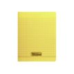 Calligraphe 8000 - Cahier polypro 17 x 22 cm - 140 pages - grands carreaux (seyès) - jaune