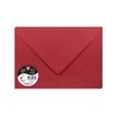 3329680265828-Pollen - enveloppe - International C5 (162 x 229 mm) - côté ouvert - groseille rouge - pack de 5-Avant-0