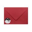 Pollen - enveloppe - International C5 (162 x 229 mm) - côté ouvert - groseille rouge - pack de 5