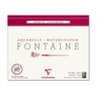 Clairefontaine Fontaine - Bloc de papier aquarelle grain fin - 24 x 30 cm - 25 feuilles - 300 g/m²