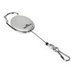 Durable - Enrouleur mousqueton de badge - gris