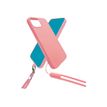 JAYM POP - Coque de protection + tour de cou pour iPhone 14 - rose