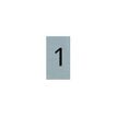 Pickup - Plaque de signalisation - 25 x 44 mm - autocollant - chiffre 1