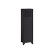 3219090957096-Casier de bureau avec pieds - 133 x 40 x 40 cm - noir-Avant-0
