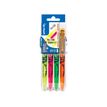 3131910546818-Pilot FriXion Light - Pack de 4 surligneurs - vert, jaune, orange, rose--0