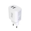 3701263503396-JAYM - Chargeur secteur - 2 USB + cable USB vers micro USB - blanc--1