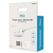 3701263503396-JAYM - Chargeur secteur - 2 USB + cable USB vers micro USB - blanc--3