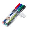 4007817310809-STAEDTLER LUMOCOLOR 318 - Pack de 4 marqueurs permanents - pointe fine - couleurs assorties--1