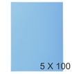 3288583301104-Exacompta Super 210 - 5 Paquets de 100 Chemises - 210 gr - bleu vif--0