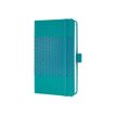 4004360795923-Agenda Sigel Jolie - 1 semaine sur 2 pages 2 A6 - 95 x 150 mm - 174 pages - bleu scintillant-Angle droit-0