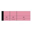 ELVE - Bloc passe-partout 3 volets - 50 x 150 mm - numéroté - rose