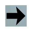Pickup - Plaque de signalisation -  80 x 80 mm - autocollant - flèche de direction