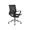 3700339883707-Chaise HARRY - pieds sur roulettes - avec accoudoirs - noir-P_400000330_3-2