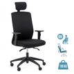 3701338801723-Fauteuil de bureau SCOTTY - accoudoirs réglables - appui-tête réglable - noir-P_400000844_1-0