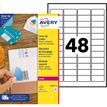 Avery - 1200 Étiquettes de masquage blanches - 45,7 x 21,2 mm - réf L4614-25